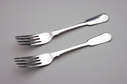 Cape Silver Tableforks (pair) - John Townsend